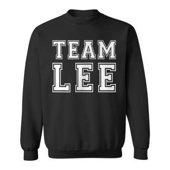 Team Lee | Surname Family Last Name Gift Sweatshirt - Seseable