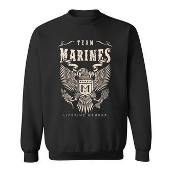 Team Marines Lifetime Member Sweatshirt - Seseable