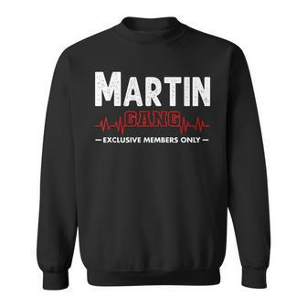 Team Martin Last Name Lifetime Member Martin Family Surname Men Women Sweatshirt Graphic Print Unisex - Seseable
