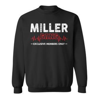 Team Miller Last Name Lifetime Member Family Pride Surname Men Women Sweatshirt Graphic Print Unisex - Seseable