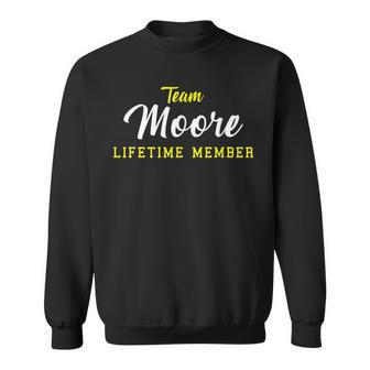 Team Moore Lifetime Member Surname Birthday Wedding Name Day Men Women Sweatshirt Graphic Print Unisex - Seseable