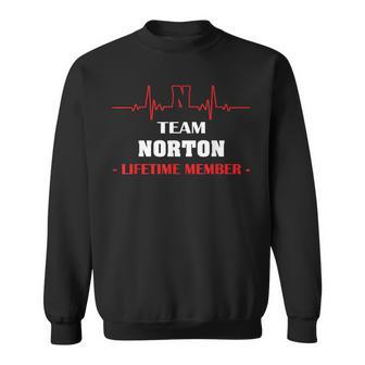 Team Norton Lifetime Member Blood Completely Family Men Women Sweatshirt Graphic Print Unisex - Seseable
