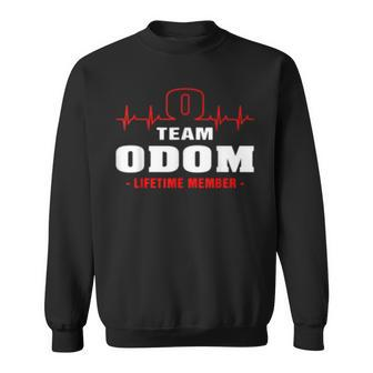Team Odom Lifetime Member Surname Last Name Gift Sweatshirt - Seseable