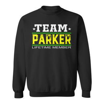 Team Parker Lifetime Member Surname Last Name Tree Reunion Men Women Sweatshirt Graphic Print Unisex - Seseable