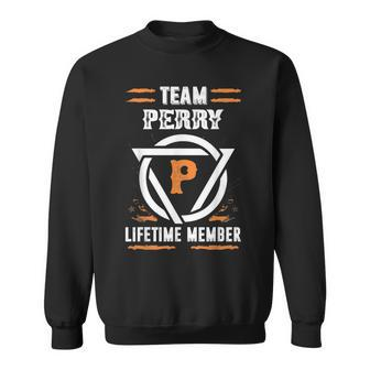 Team Perry Lifetime Member Gift For Surname Last Name Men Women Sweatshirt Graphic Print Unisex - Seseable