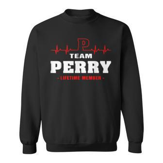 Team Perry Lifetime Member Surname Last Name Gift Sweatshirt - Seseable