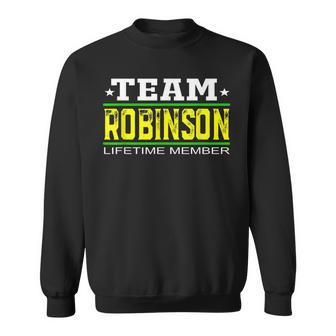 Team Robinson Lifetime Member Surname Last Name Tree Reunion Men Women Sweatshirt Graphic Print Unisex - Seseable