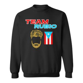 Team Rubio Baseball Puerto Rico Beisbol Los Nuestros Pride Sweatshirt | Mazezy