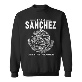 Team Sanchez Lifetime Member Gift Proud Surname Men Women Sweatshirt Graphic Print Unisex - Seseable