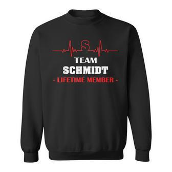 Team Schmidt Lifetime Member Blood Completely Family Sweatshirt - Seseable