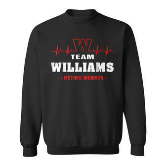 Team Williams Lifetime Member Name Surname Last Name Sweatshirt - Seseable