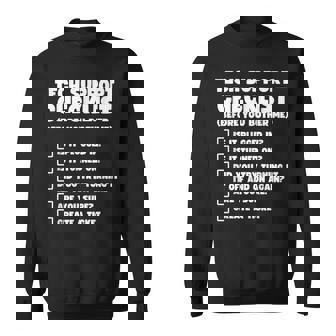 Tech Support Checklist Funny Tech Support Gift Sweatshirt - Thegiftio UK
