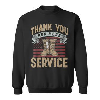 Thank You For Your Service Veterans Day V2 Sweatshirt - Seseable