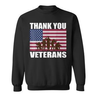 Thank You Veterans Day Day Memorial Sweatshirt | Mazezy