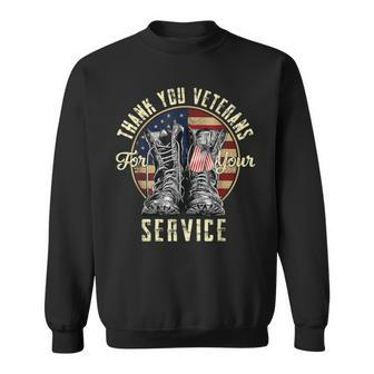 Thank You Veterans For Your Service Veterans Day Vintage Sweatshirt - Seseable