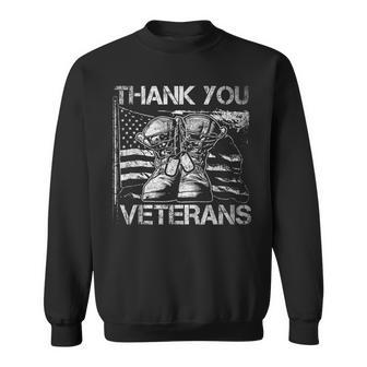 Thank You Veterans Proud Veteran Day Dad Grandpa V4 Sweatshirt - Seseable