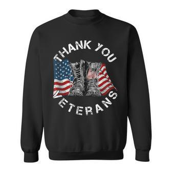 Thank You Veterans Proud Veteran Day Dad Grandpa V6 Sweatshirt - Seseable