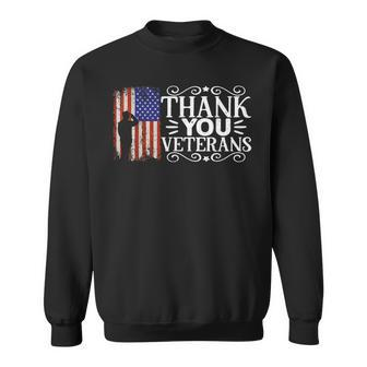 Thank You Veterans Will Make An Amazing Veterans Day V2 Sweatshirt - Seseable