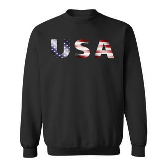 The 4Th Of July Fourth Of July The Independence Day Usa Flag Men Women Sweatshirt Graphic Print Unisex - Seseable