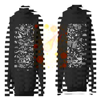 The Asteroid &Amp The Omega Dinosaur Fossil Space Sweatshirt | Mazezy