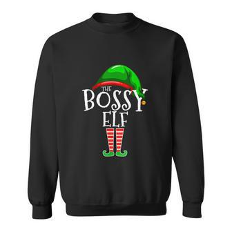 The Bossy Elf Group Matching Family Christmas Gift Funny Sweatshirt - Monsterry DE