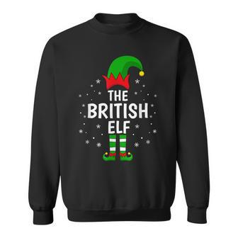 The British Elf Family Matching Group Idea Funny Christmas Men Women Sweatshirt Graphic Print Unisex - Seseable