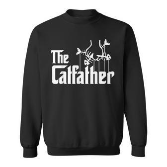 The Catfather Best Cat Dad Ever Daddy Happy Fathers Day Sweatshirt | Mazezy
