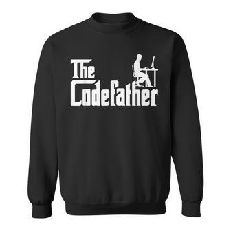 The Codefather Coding Coder Developer Computer Nerd Funny Sweatshirt - Seseable