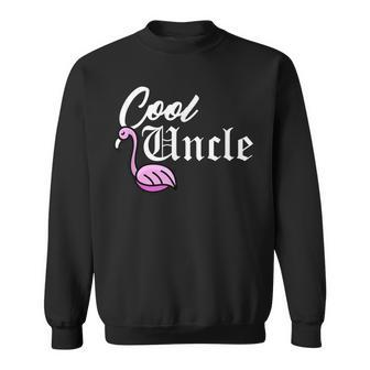 The Cool Uncle Flamingo T Sweatshirt | Mazezy