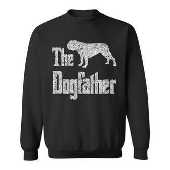 The Dogfather - Funny Old English Bulldog Dog Gift Sweatshirt - Seseable
