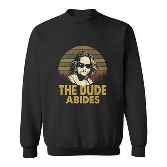 The Dude Abides Vintage Men Women Sweatshirt Graphic Print Unisex - Thegiftio UK