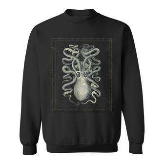 The Kraken Octopus Giant Squid Vintage Sea Monster Sweatshirt - Seseable