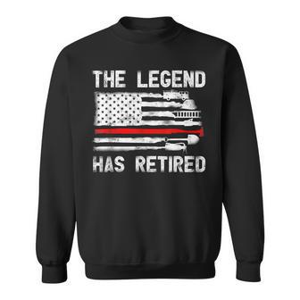 The Legend Has Retired Firefighter Retirement Happy Party Sweatshirt - Seseable