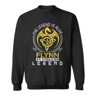 The Legend Is Alive Flynn Family Name Sweatshirt - Seseable