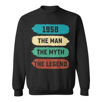 The Man Myth Legend 1958 64Th Birthday Gift For 64 Years Old Gift For Mens Sweatshirt - Seseable