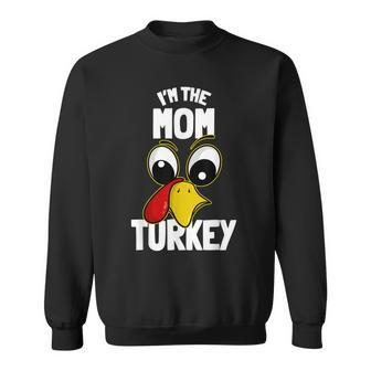 The Mom Turkey Family Group Matching Thanksgiving Funny Men Women Sweatshirt Graphic Print Unisex - Seseable