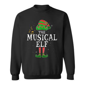 The Musical Elf Group Matching Family Christmas Music Funny Men Women Sweatshirt Graphic Print Unisex - Seseable