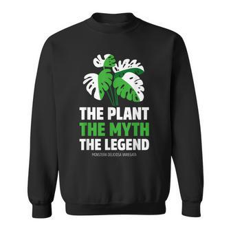 The Plant The Myth The Legend – Monstera Deliciosa Variegata Sweatshirt - Seseable