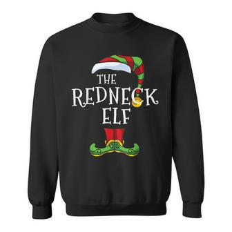 The Redneck Elf Family Matching Christmas Group Gift Pajama Men Women Sweatshirt Graphic Print Unisex - Thegiftio UK