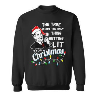 The Tree Isnt The Only Thing Getting Lit This Year Men Women Sweatshirt Graphic Print Unisex - Seseable