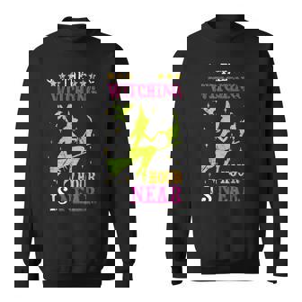 The Witching Hour Is Near Distressed Sweatshirt | Mazezy