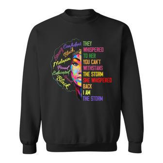 They Whispered To Her You Cant Withstand The Storm Bhm Men Women Sweatshirt Graphic Print Unisex - Seseable