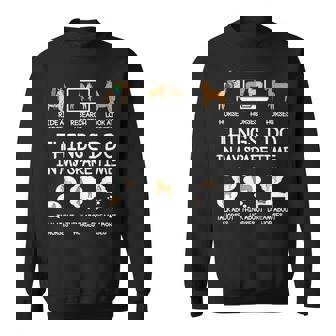 Things I Do In My Spare Time Funny Horse Lovers Women Girls Sweatshirt | Seseable CA