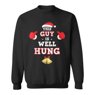 This Guy Is Well Hung Funny Christmas Balls Gift Men Women Sweatshirt Graphic Print Unisex - Seseable