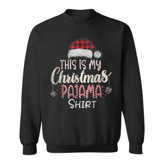 This Is My Christmas Pajama Christmas Candy For 2022 Men Women Sweatshirt Graphic Print Unisex - Seseable