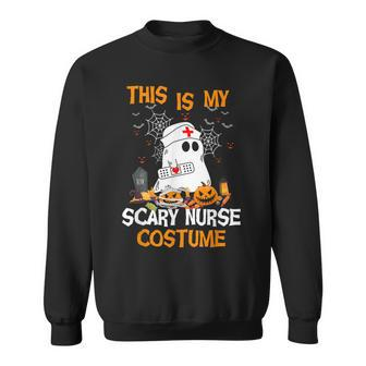 This Is My Scary Nurse Costume Halloween Funny Nursing Women Men Women Sweatshirt Graphic Print Unisex - Thegiftio UK