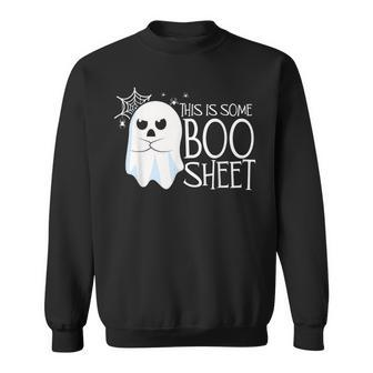 This Is Some Boo Sheet Halloween Ghost Funny Men Women Men Women Sweatshirt Graphic Print Unisex - Thegiftio UK