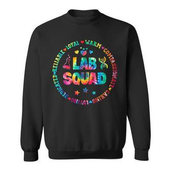Tie Dye Lab Squad Laboratory Technician Funny Lab Week 2023 Sweatshirt | Mazezy