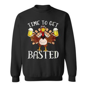 Time To Get Basted Funny 2022 Men Women Sweatshirt Graphic Print Unisex - Thegiftio UK