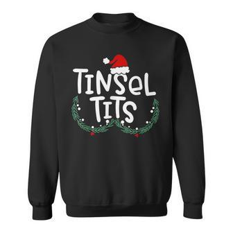 Tinsel Tits And Jingle Balls Funny Matching Christmas Couple V41 Men Women Sweatshirt Graphic Print Unisex - Thegiftio UK